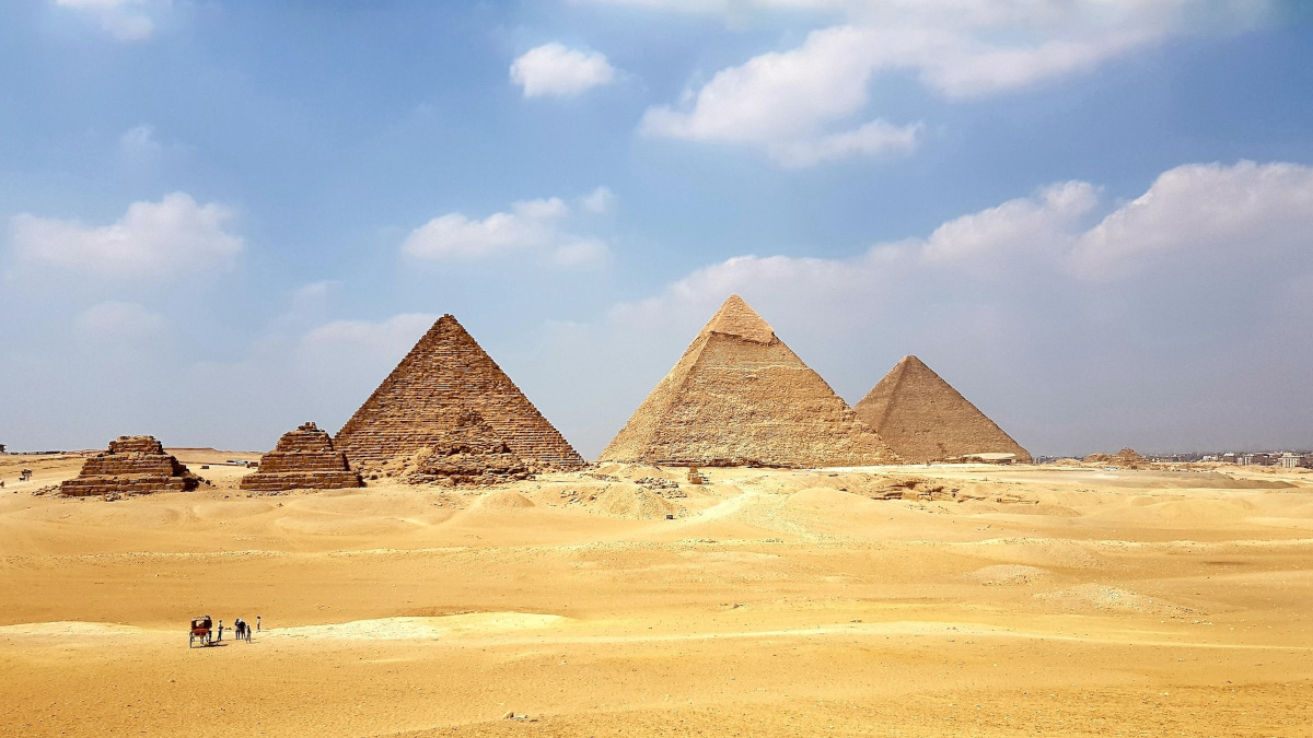Marvel at the Great Pyramids of Giza
