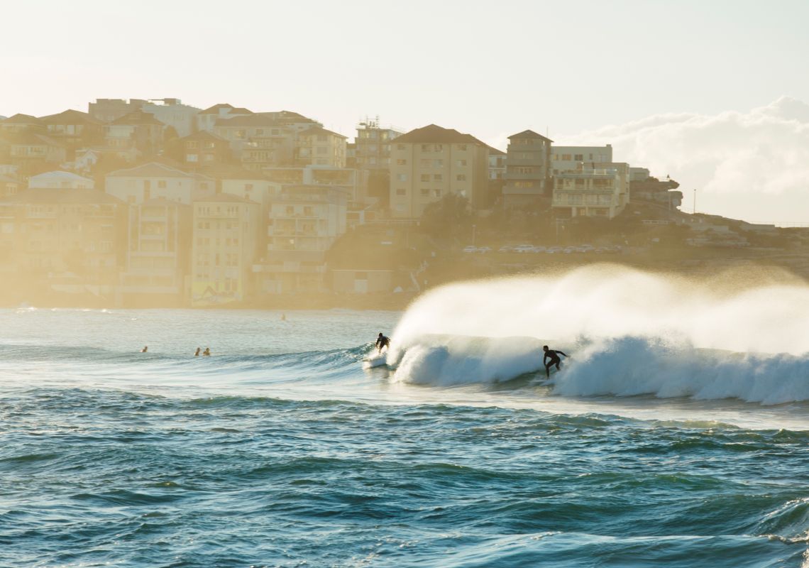 Catch a wave at Bondi Beach