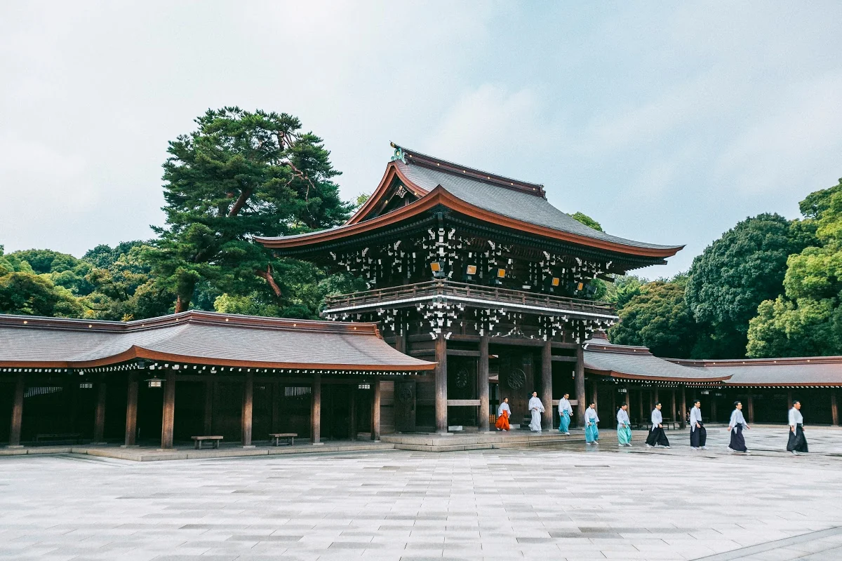 Wander through the peaceful Meiji Shrine
